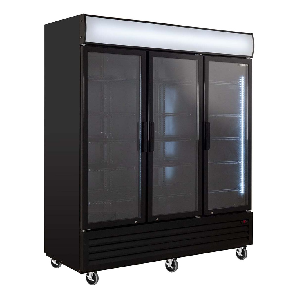 [GKS-1500KT] Getränkekühlschrank ECO 1500 mit Klapptüren und Leuchtaufsatz