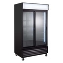 Getränkekühlschrank ECO 1000 mit Schiebetüren und Leuchtaufsatz