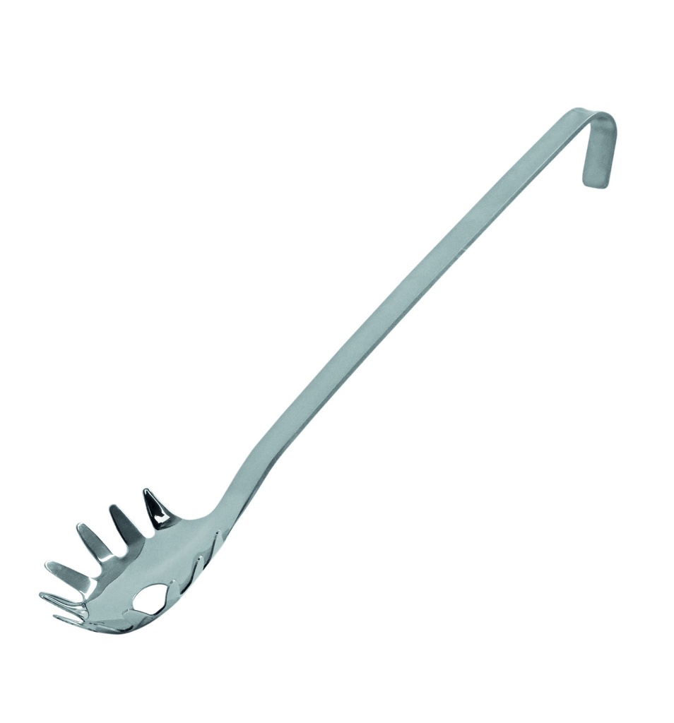 [177060] Spaghettilöffel aus Edelstahl, 395 / 300 mm