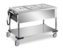 Bain-Marie Wagen PROFI mit abnehmbarer Wanne 2x GN 1/1