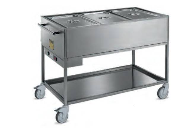 [ART-026-AC] Bain-Marie Wagen PROFI 3x GN 1/1