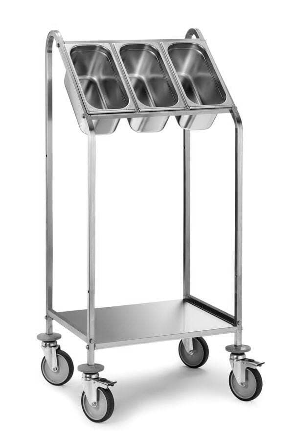 [TGC/1] Besteckwagen PROFI mit einem Ablagebord für 3x GN 1/3-150