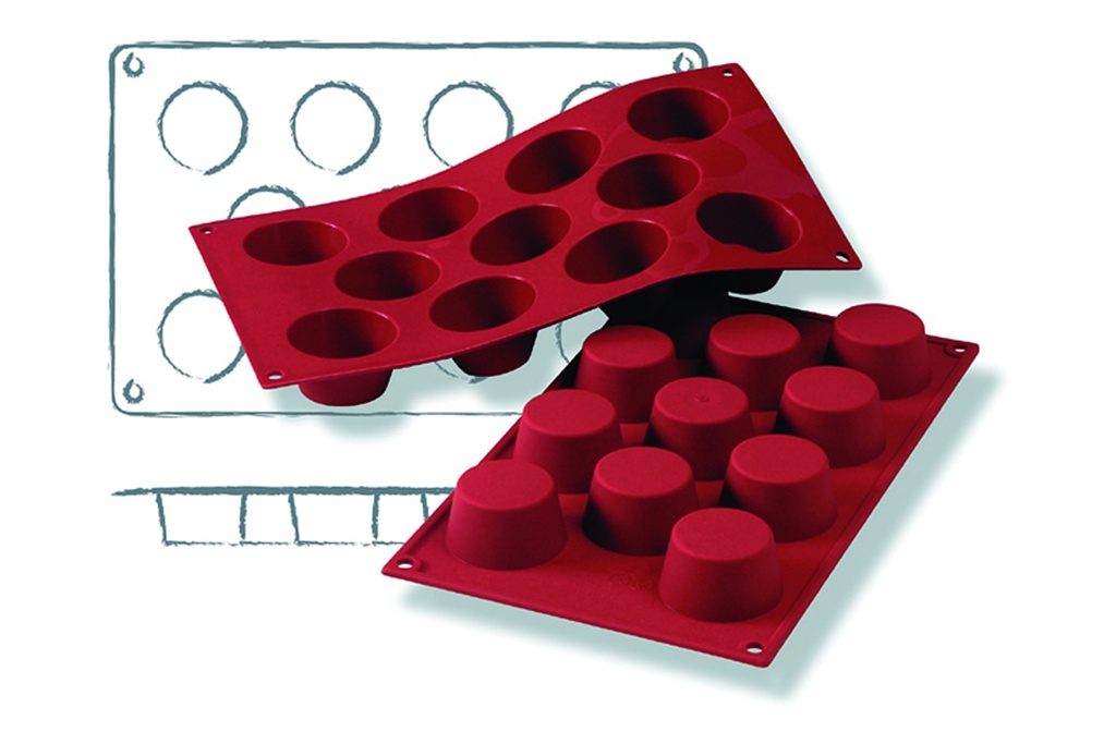 [115012] Mini-Muffin Backformen aus Silikon, 300 x 175 mm