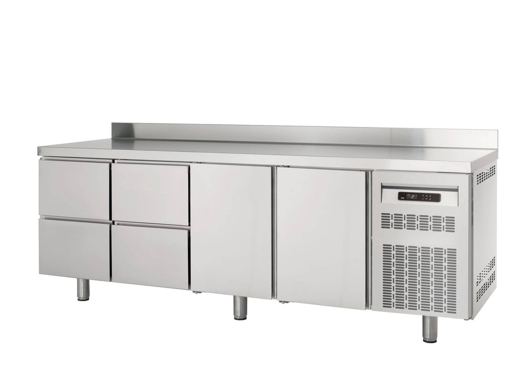 [KTN600-PROFI2/4AK] Kühltisch Profi 600 2/4 Superior mit Aufkantung