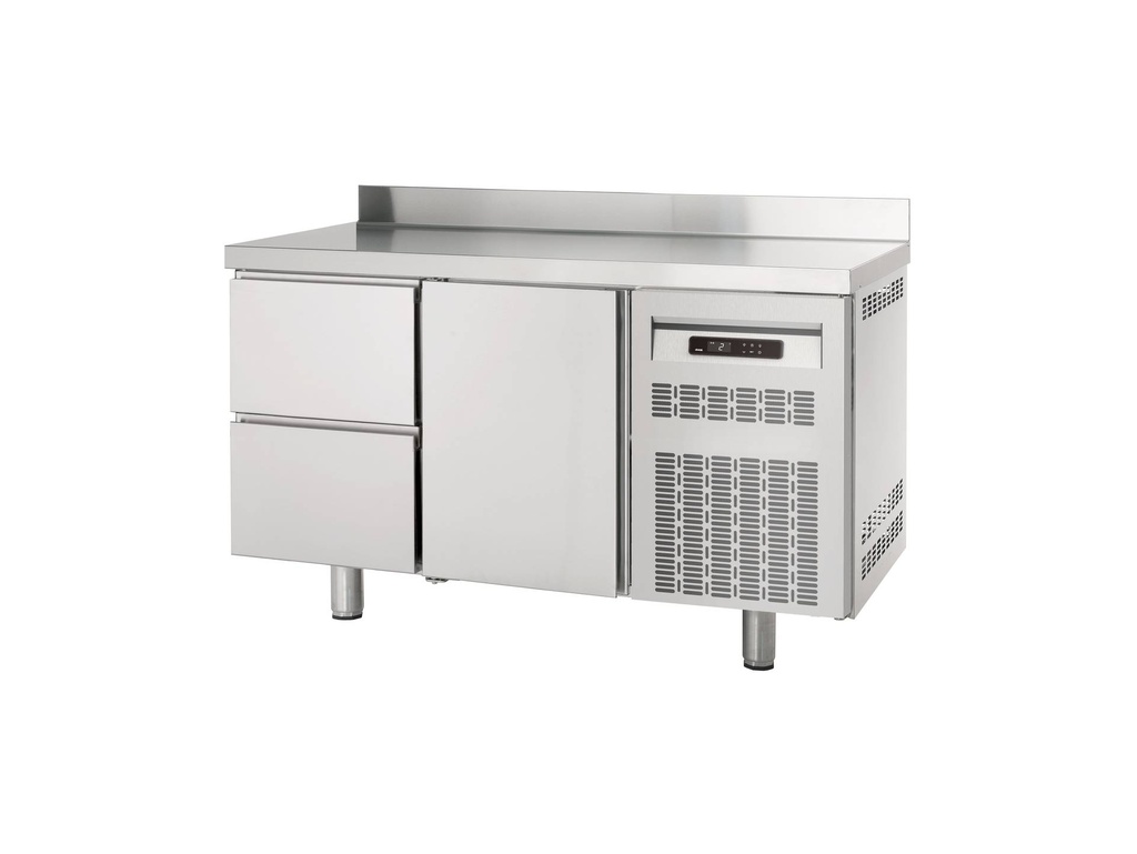 [KTN700-PROFI1/2AK] Kühltisch Profi 1/2 Superior mit Aufkantung - GN 1/1