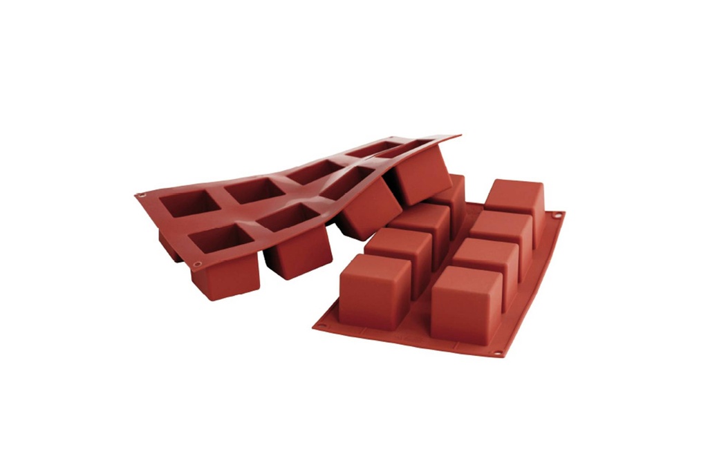 [115098] Silikonbackform Kubus, 50 x 50 mm, H 50 mm