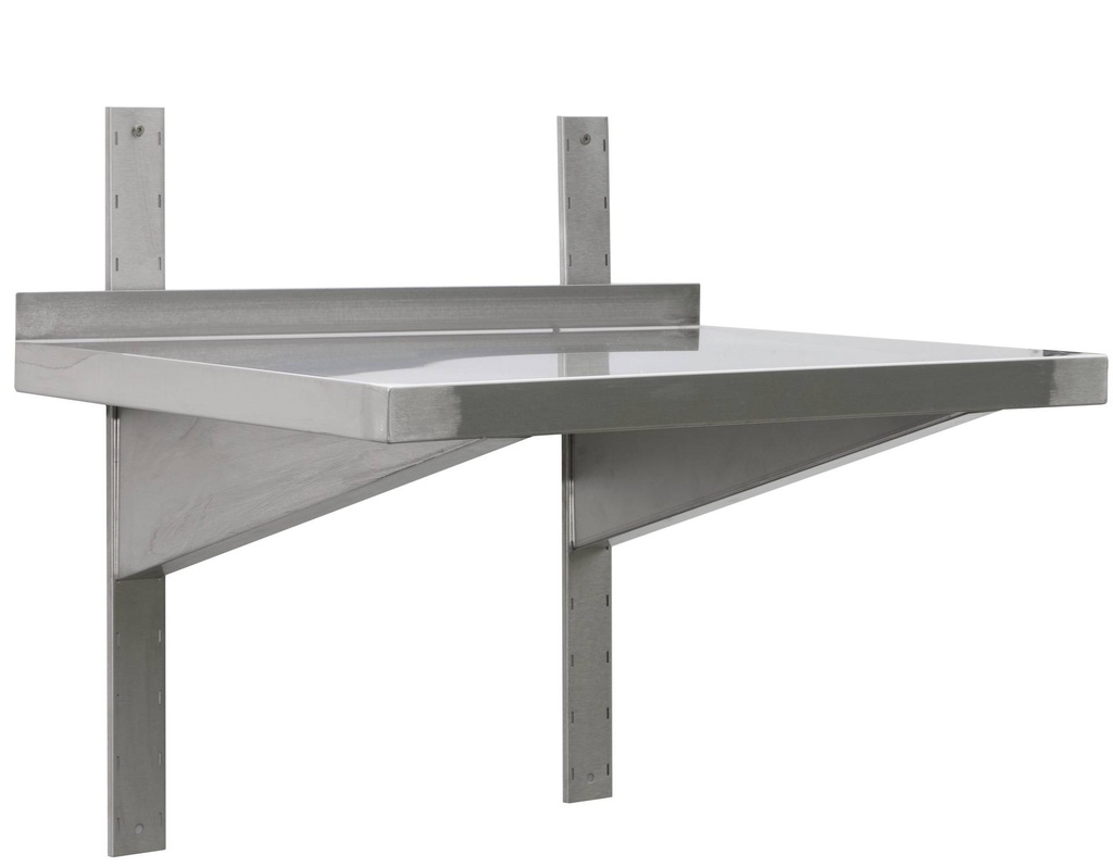 Edelstahl Wandbord Profi 1600 x 400 x 40 mm