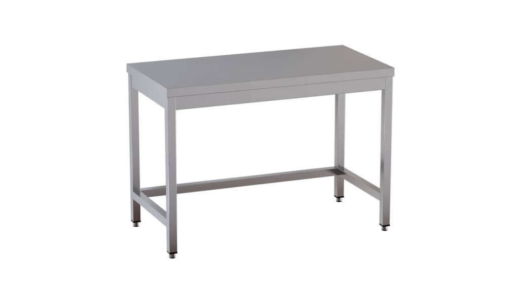 [AT-ECO2070] Edelstahl Arbeitstisch Eco 20x7 ohne Grundboden