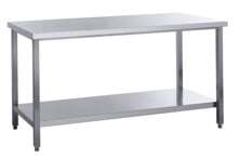 [ATG-ECO1860] Edelstahl Arbeitstisch Eco 18x6 mit Grundboden