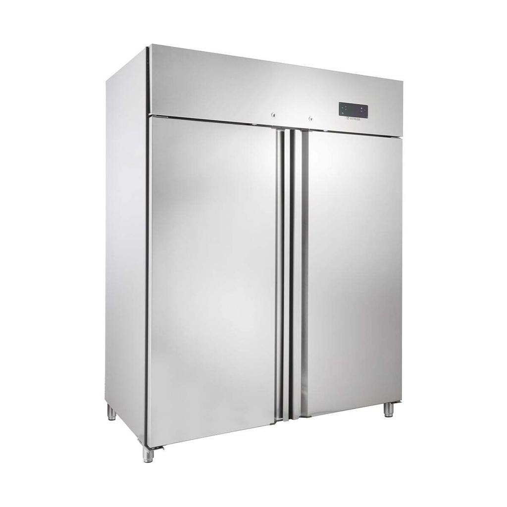 [GNH1410BTM] Gastronomie Tiefkühlschrank ECO 1400 GN 2/1 Monoblock, 1350 Liter Kühlraumvolumen, 6 verstellbare Einlegeböden, Robuste Bauweise, Edelstahl