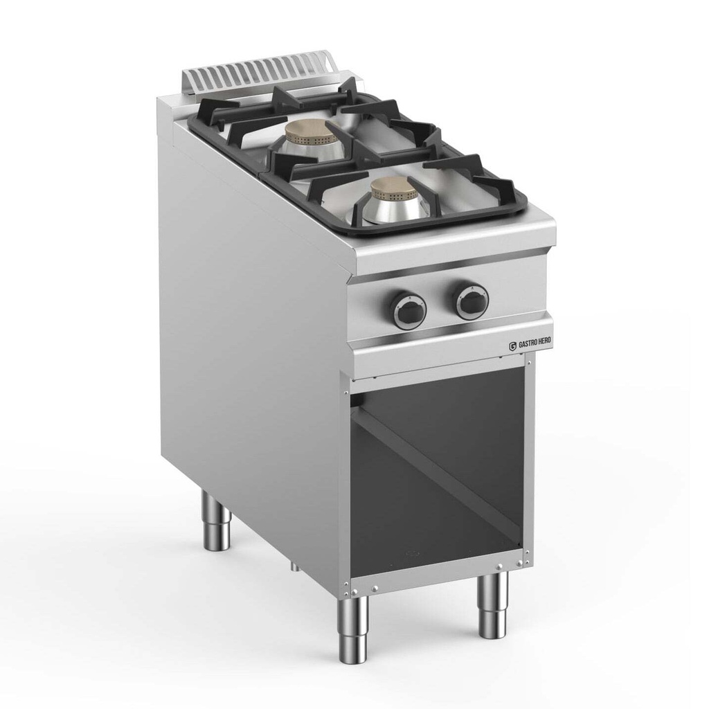 [DXMFB94AXL] Gasherd  Serie 900 - 40/90 mit offenem Unterbau - 2 Kochstellen - 18 kW