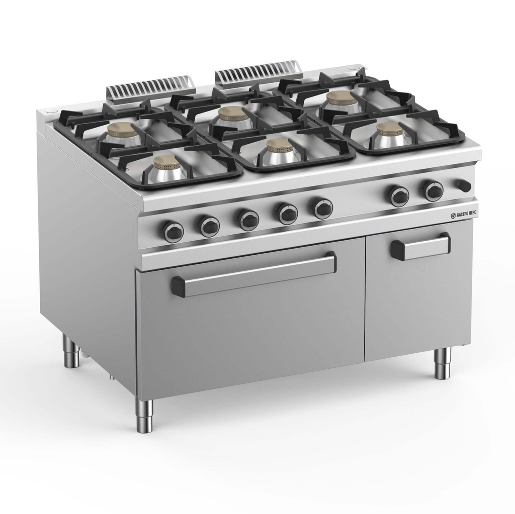 [DXMFB912AFGXXL] Gasherd  Serie 900 - 120/90 mit Gasbackofen - 6 Kochstellen - 61 kW