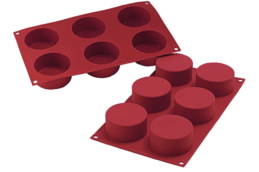 Silikon-Backform Zylinder, Ø 70 mm, H 35 mm