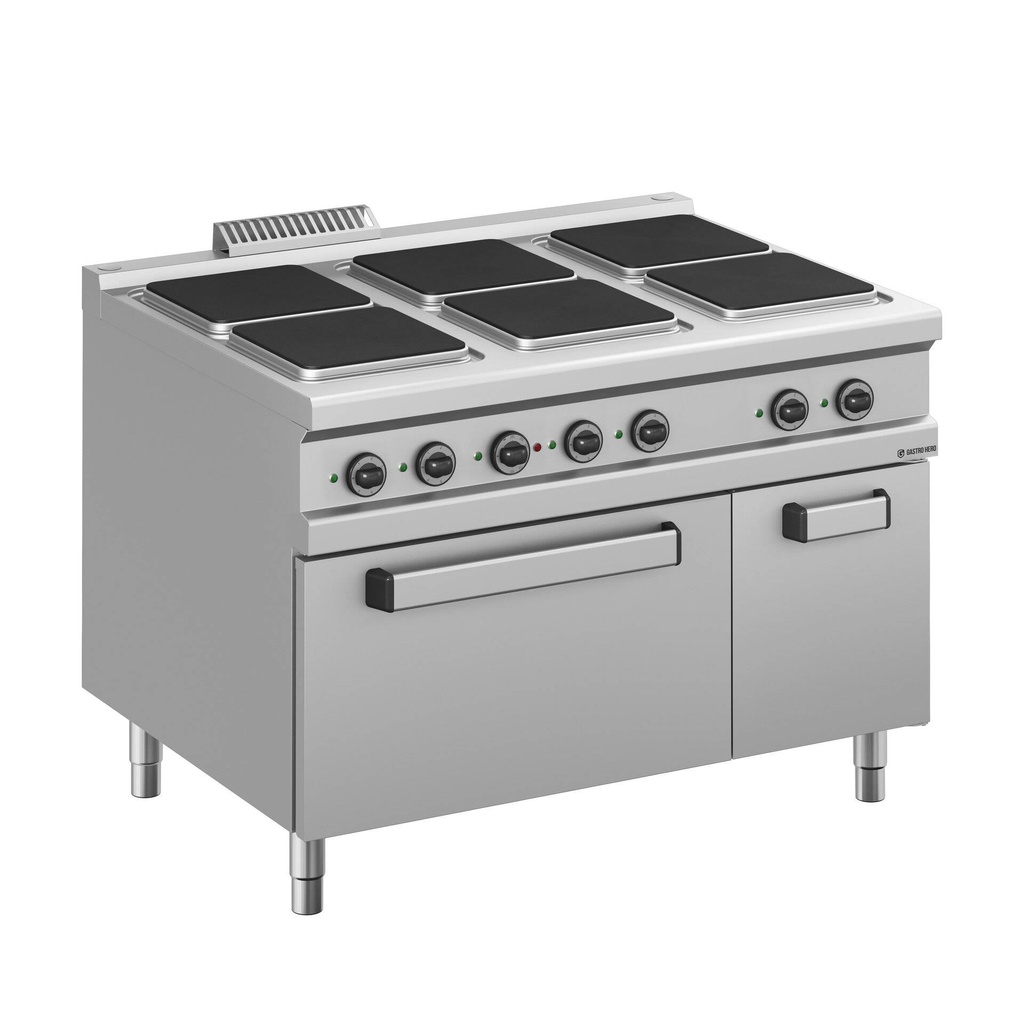[DXMPQ912FE] Elektroherd  Serie 900 - 120/90 mit Elekrobackofen - 6 quadratische Kochfelder - 26 kW