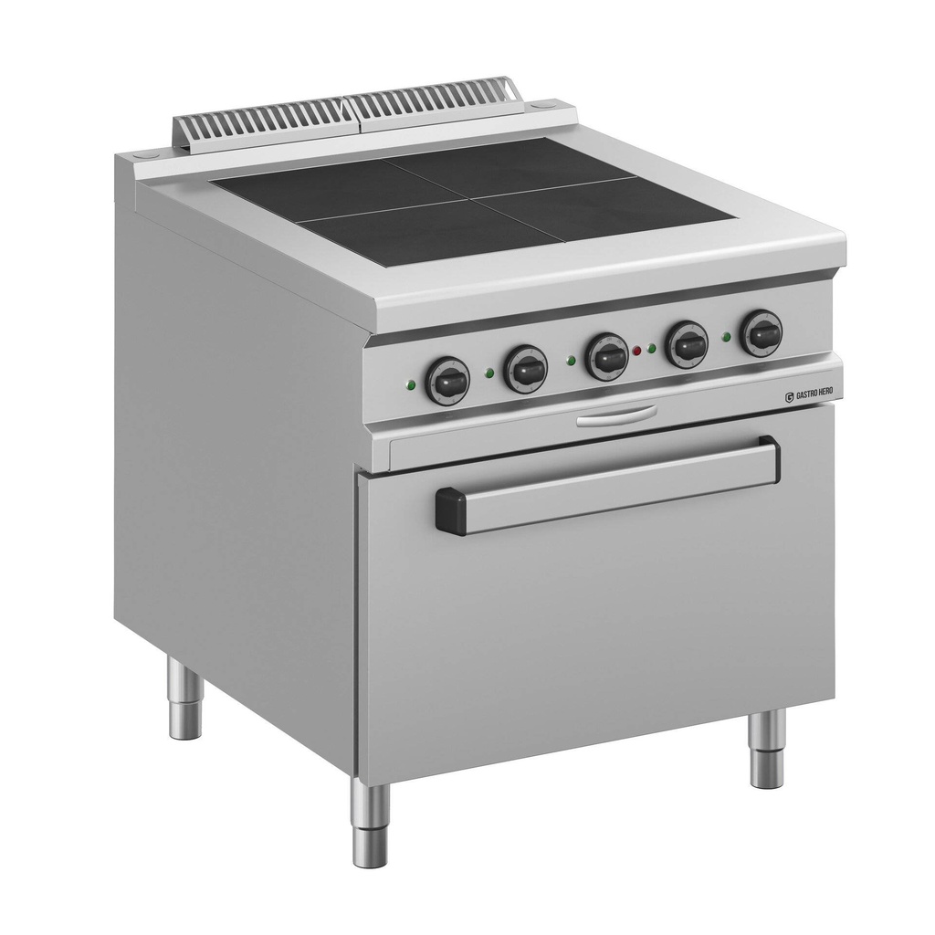 [DXMPQR98FE] Elektroherd  Serie 900 - 80/90 mit Elektrobackofen - 4 quadratische, abgesenkte Kochfelder - 16 kW