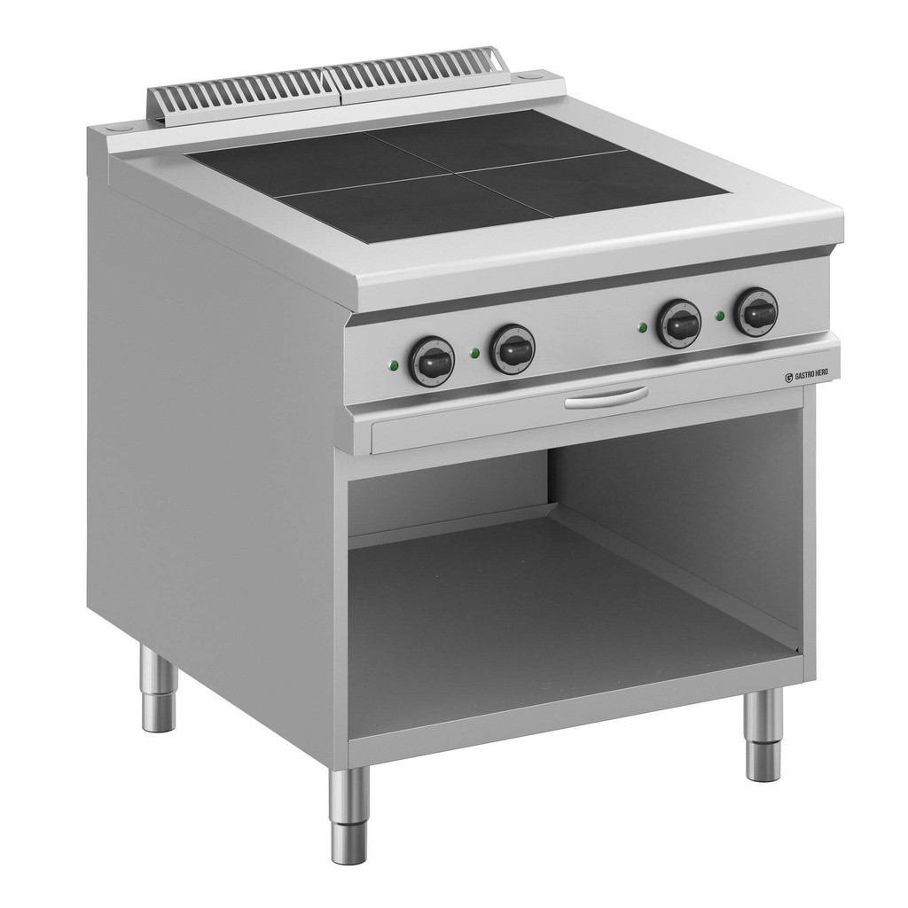 [DXMPQR98A] Elektroherd  Serie 900 - 80/90 - 4 quadratische, abgesenkte Kochfelder - 10 kW