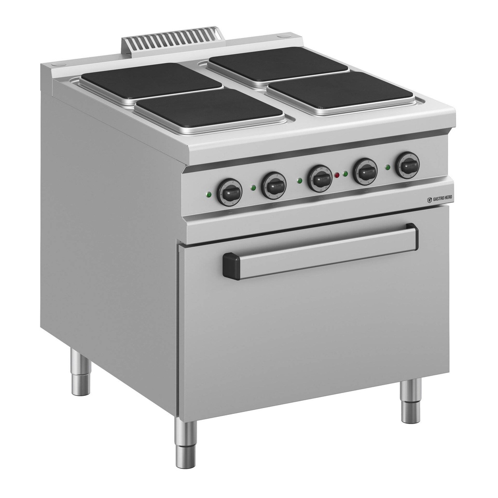 [DXMPQ98FE] Elektroherd  Serie 900 - 80/90 mit Elektrobackofen - 4 quadratische Kochfelder - 19 kW