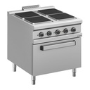 Elektroherd  Serie 900 - 80/90 mit Elektrobackofen - 4 quadratische Kochfelder - 19 kW