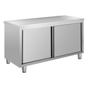 Edelstahl Arbeitsschrank ECO 12x6 ohne Aufkantung