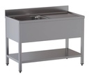 Spültisch ECO 15x7 mit 1 Becken links