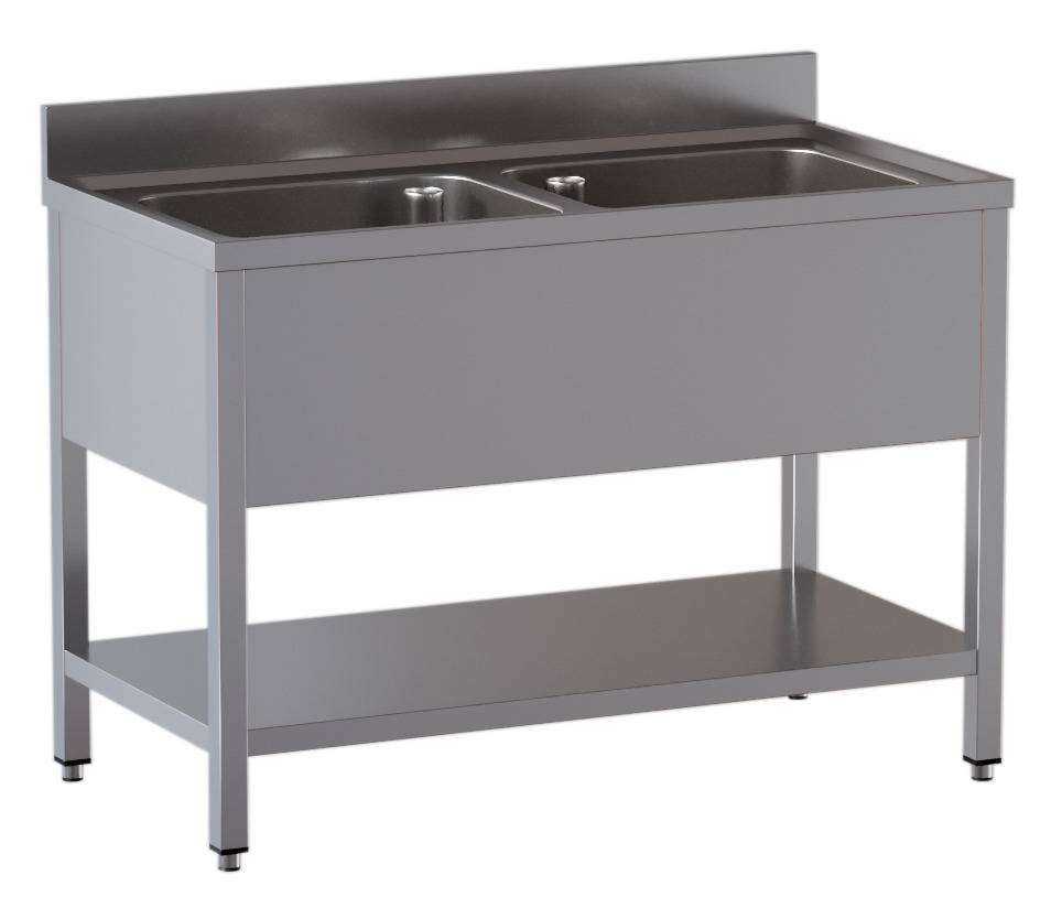 [SPT-ECO1270M2] Spültisch ECO 12x7 mit 2 Becken