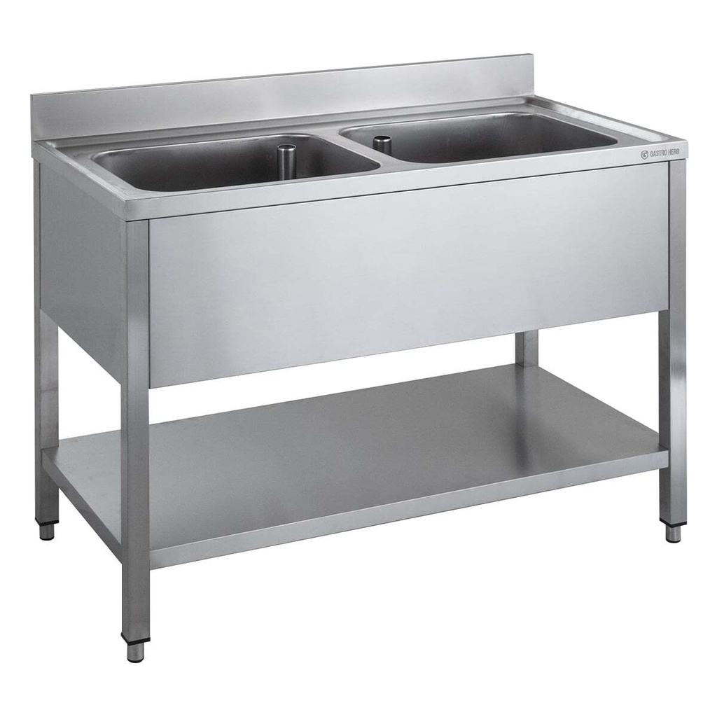 [SPT-ECO1260M2] Spültisch ECO 12x6 mit 2 Becken