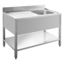 Spültisch ECO 15x7 mit 1 Becken rechts