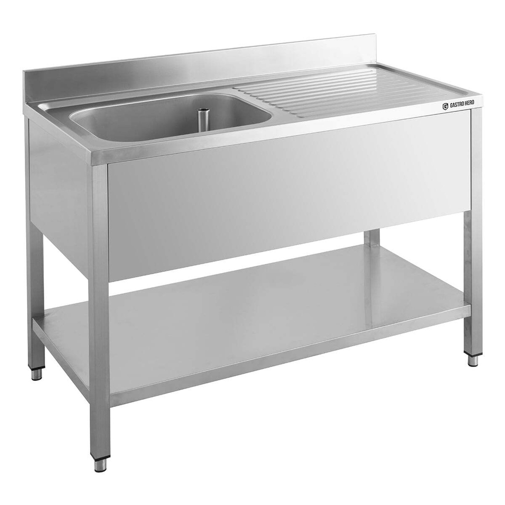 Spültisch ECO 12x6 mit 1 Becken links