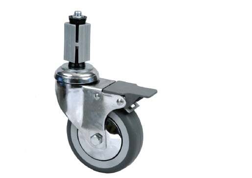 [DSRGQF] 2 x 1x Rolle mit Bremse für ECO-Arbeitstische