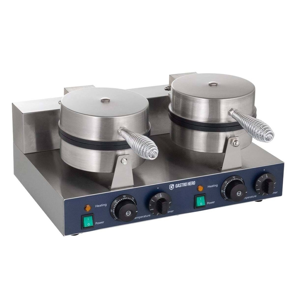 [FY-2] Waffeleisen rund, doppelt