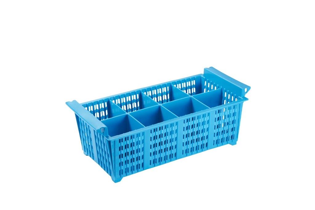 [BSKA8] Besteckkorb 8 Fächer 89x89 mm, blau