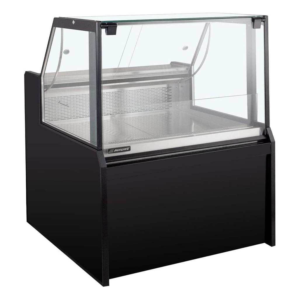[KTP188PG] Kühltheke TITAN 1935 mm schwarz, LED-Beleuchtung, gekühlter Unterbau