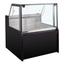 Kühltheke TITAN 1935 mm schwarz, LED-Beleuchtung, gekühlter Unterbau