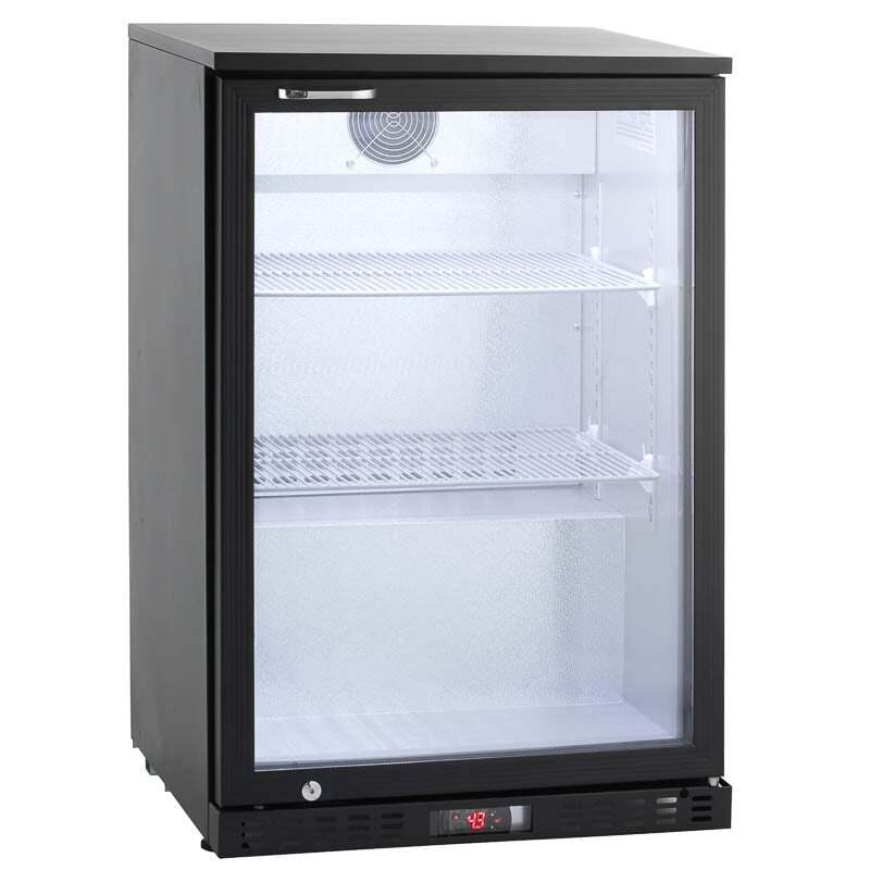 [BKS-130] Barkühlschrank ECO 130 schwarz, LED Beleuchtung, unterbaubar