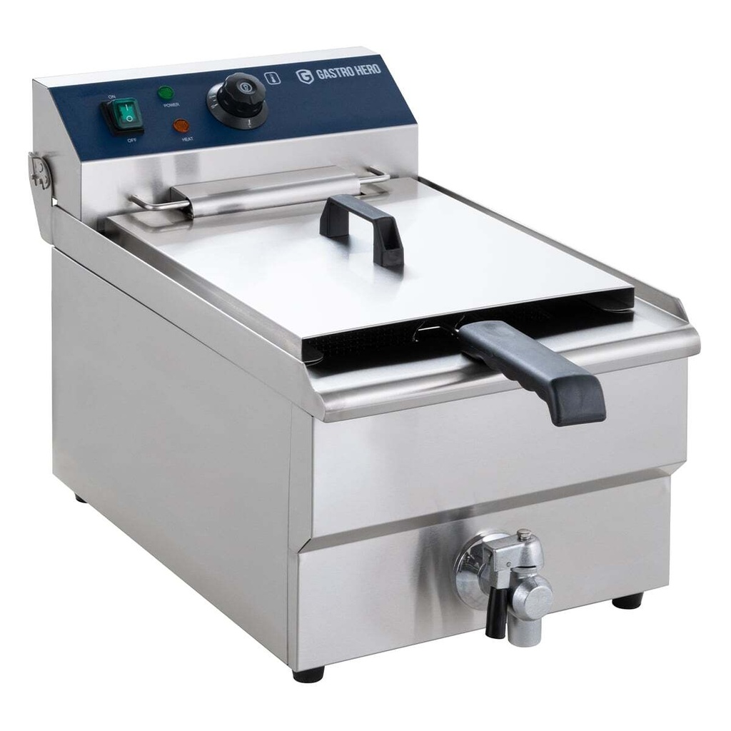 Elektro-Fritteuse ECO 13 Liter mit Ablasshahn,  5000 W, 400 V