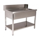 Zulauftisch PROFI 1000 x 700 Links für HSM ECO, PROFI & HYPRO