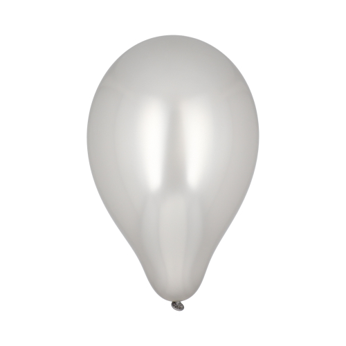[37349] 5 x 100 Luftballons Ø 25 cm silber