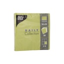 20 x 20 Servietten "DAILY Collection" 1/4-Falz 24 cm x 24 cm olivgrün