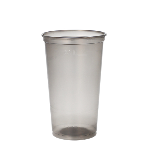 [96585] 23 x 58 Mehrweg-Trinkbecher PP 0,3 l Ø 7,8 cm · 12,6 cm grau