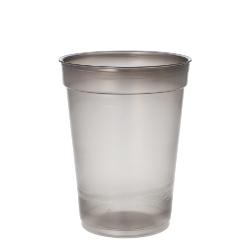 [96586] 16 x 25 Mehrweg-Trinkbecher PP 0,4 l Ø 9,5 cm · 12,1 cm grau