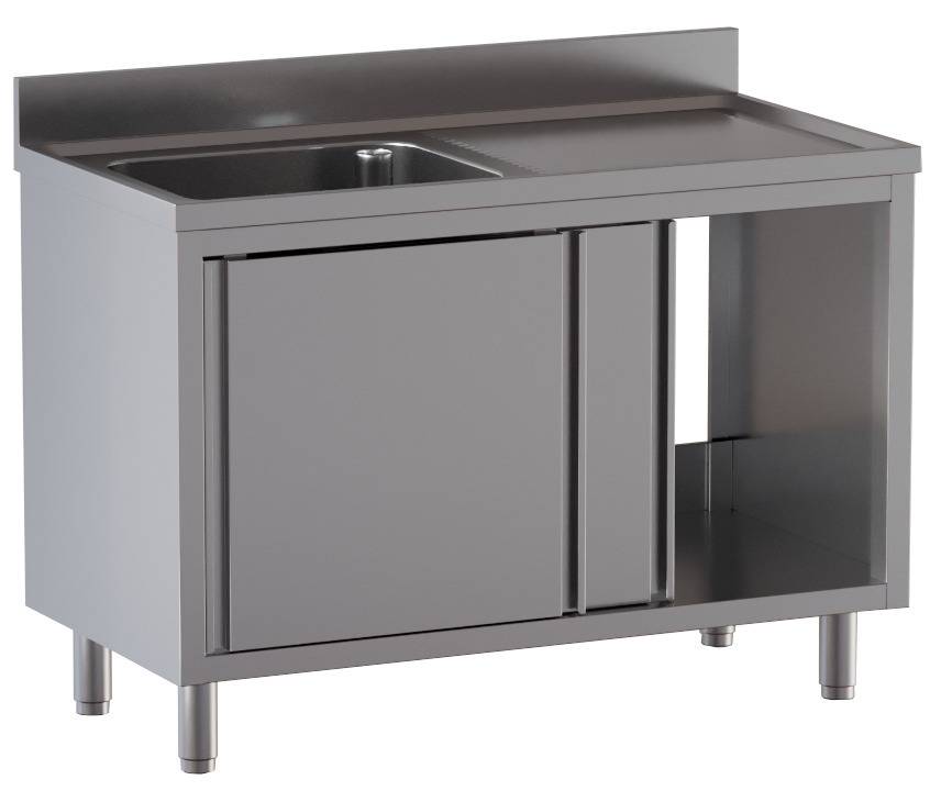 [SPS-ECO100600L1] Spülschrank ECO 10x6 mit 1 Becken links