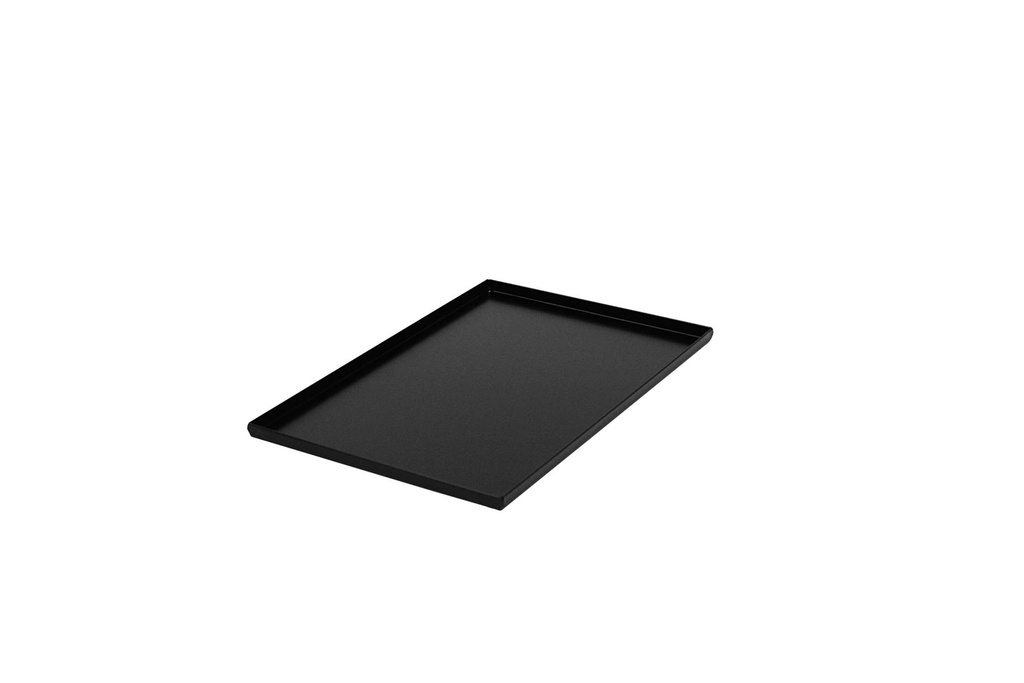 [154099] Ausstell-/Thekenblech aus Aluminium, 300 x 200 x 10 mm, schwarz