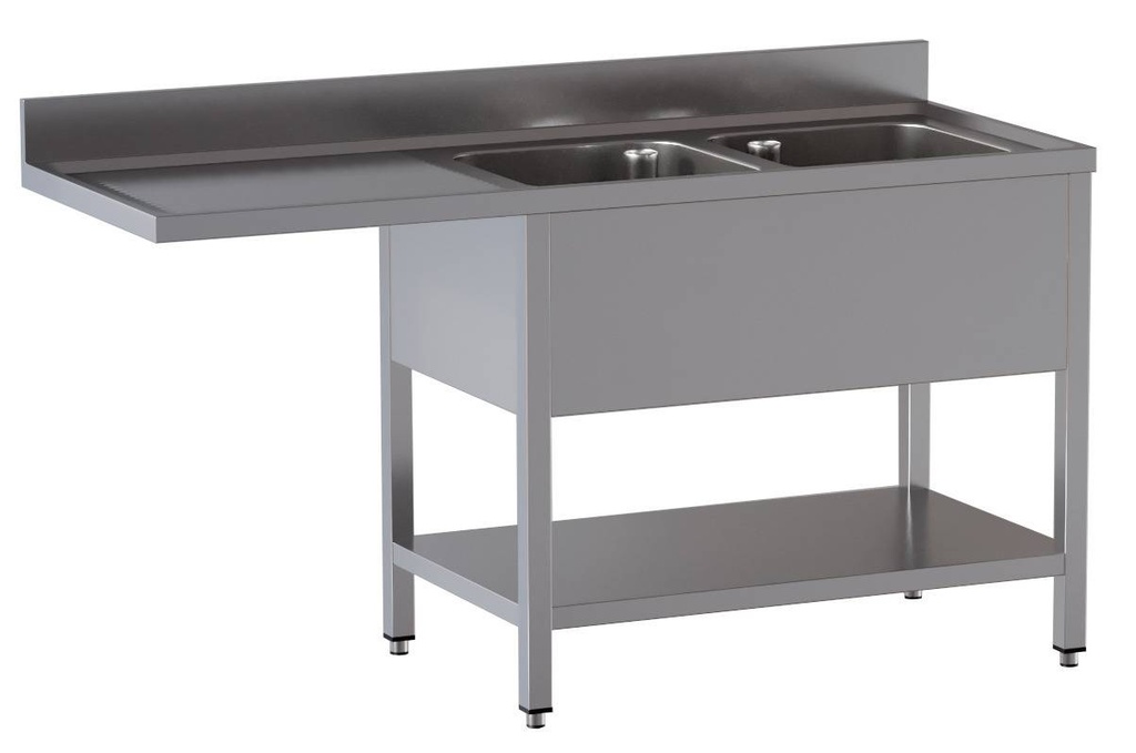 [SPZT-ECO1870R2] Spülzentrum ECO 18x7 mit 2 Becken Rechts