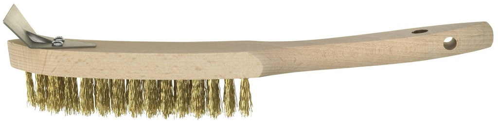 Grill- & Backblech-Reinigungs-Bürste Messingdraht Schaber