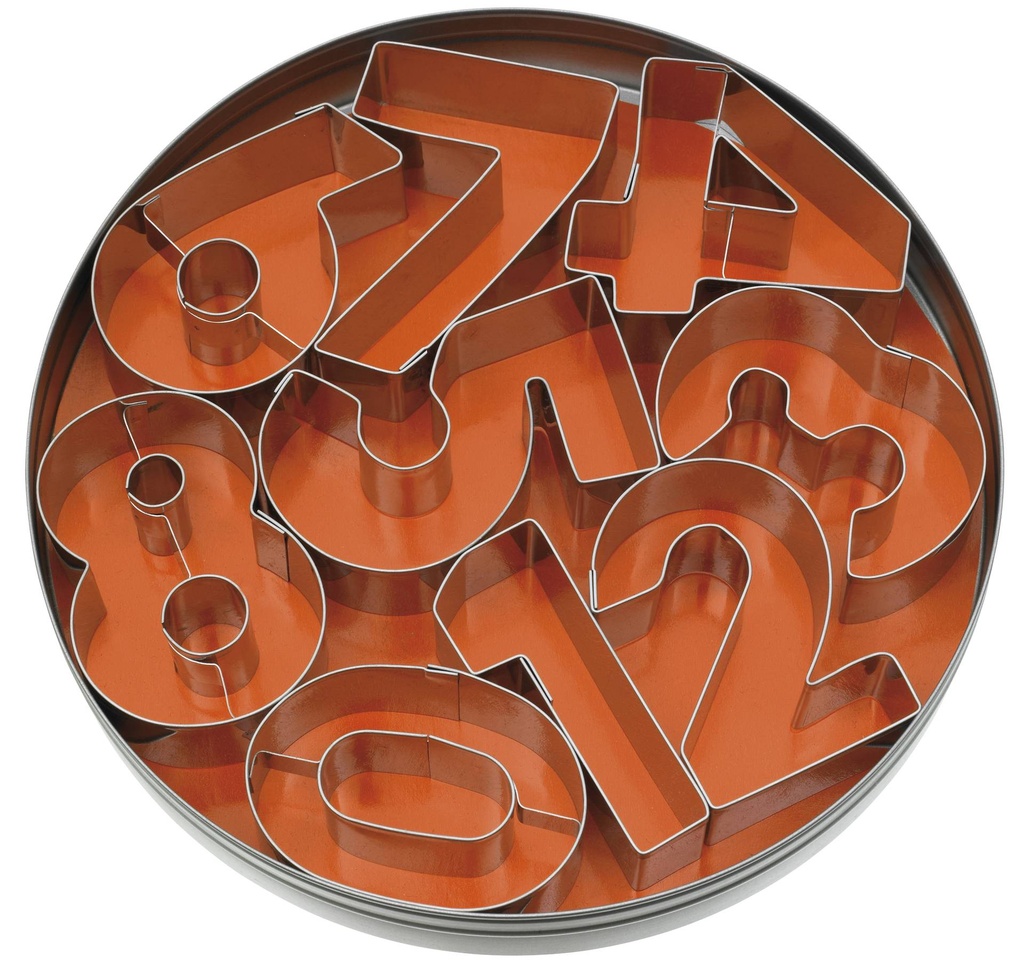 Ausstecher-Satz Zahlen groß 9-teilig