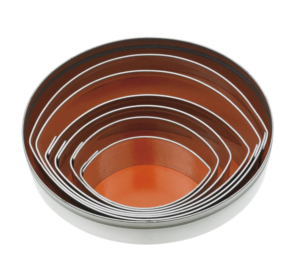 [16310] Ausstecher-Satz glatt oval 6-teilig