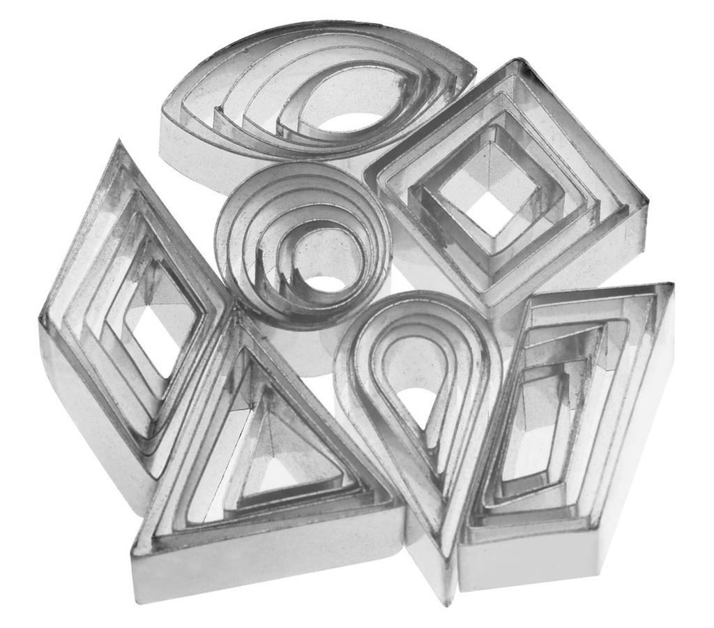 Ausstecher-Satz Mosaik 42-teilig