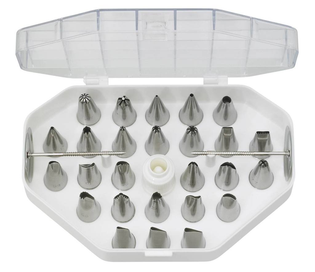 Garniertüllen-Satz 26-teilig aus Edelstahl