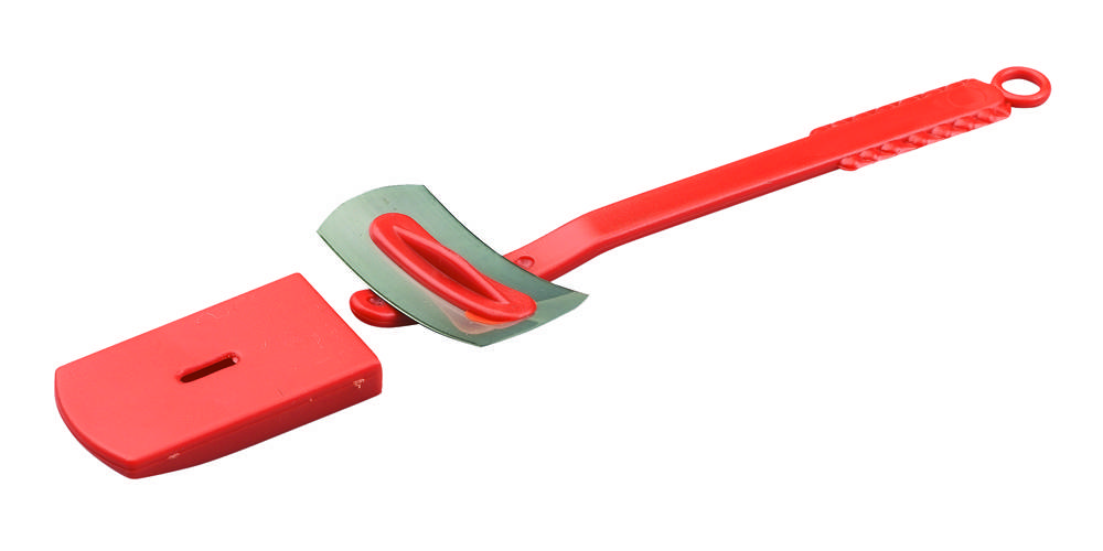 [34606] Teigritzmesser drehbar, 13 cm, rot