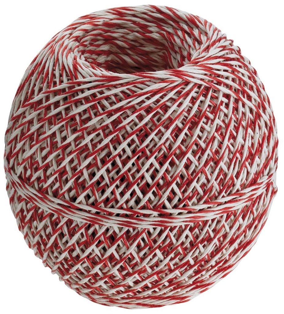 Wurstgarn rot & Knäuel, weiss